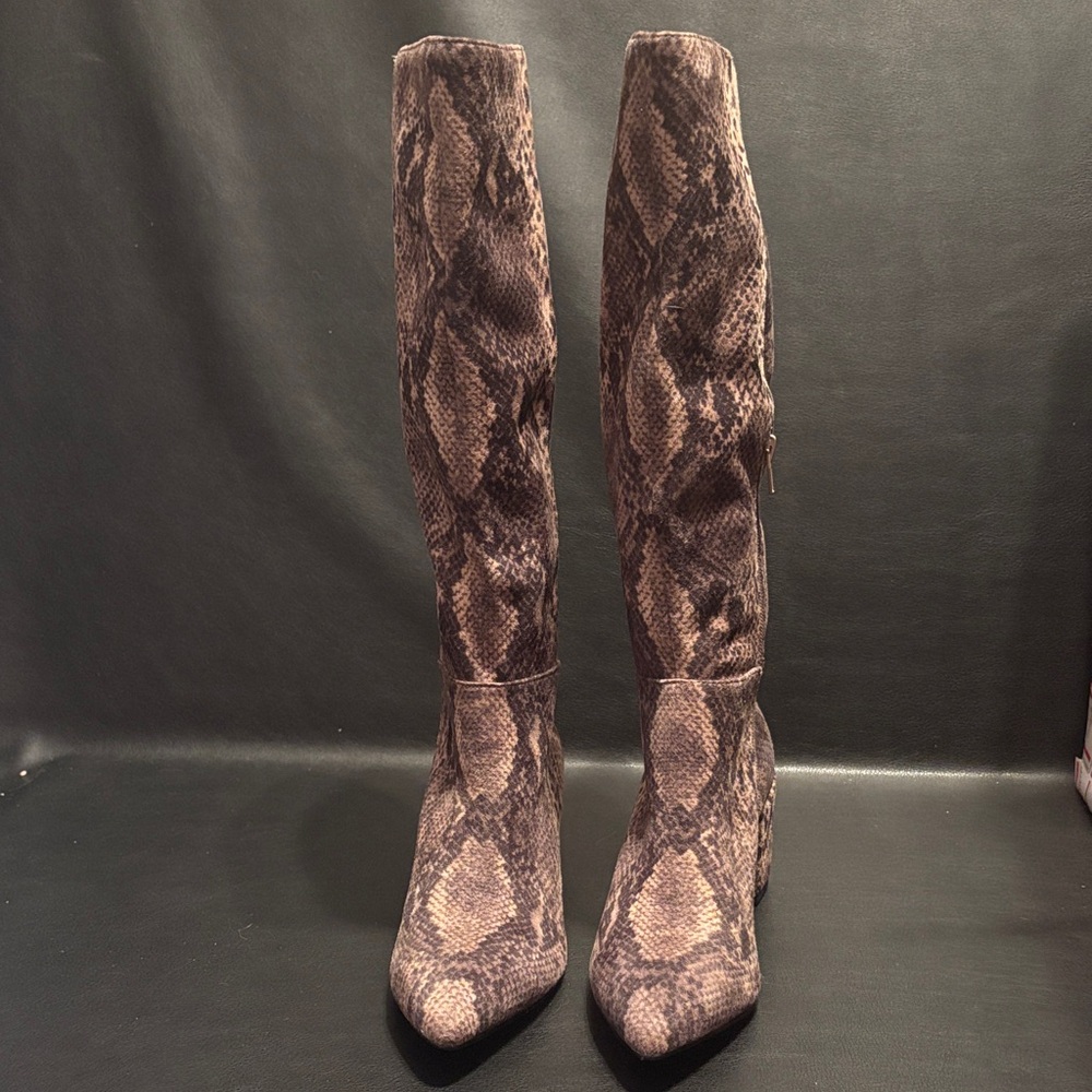 Charles By Charles David Over the Knee Snakeskin Boots